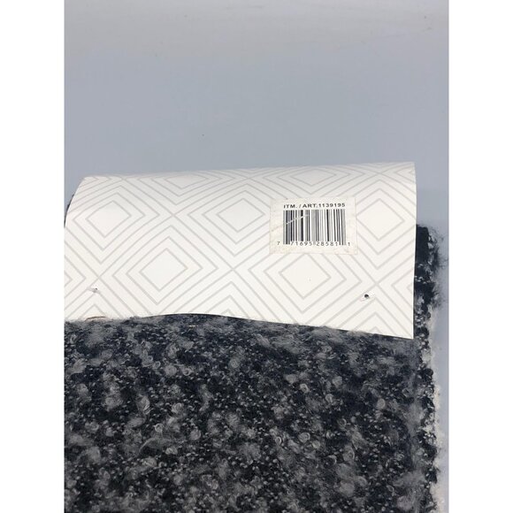 Emanuel Geraldo 2 pack blanket scarf wrap knit fringe polyester gray new READ - Picture 10 of 11
